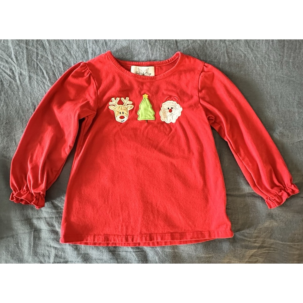 Roots And‎ Wings Boutique Christmas Top Size 6/7T